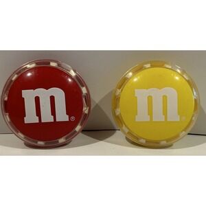 Vintage M&M Battery Operated Candy Dispenser. Yellow And Red. Non Working ‎ (2)
